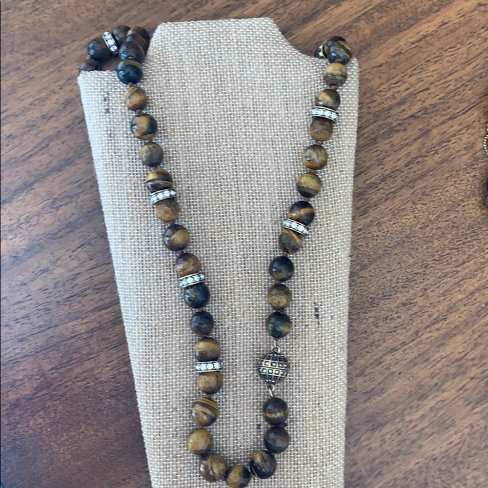 Chloe + Isabel Tigers Eye Convertible Necklace